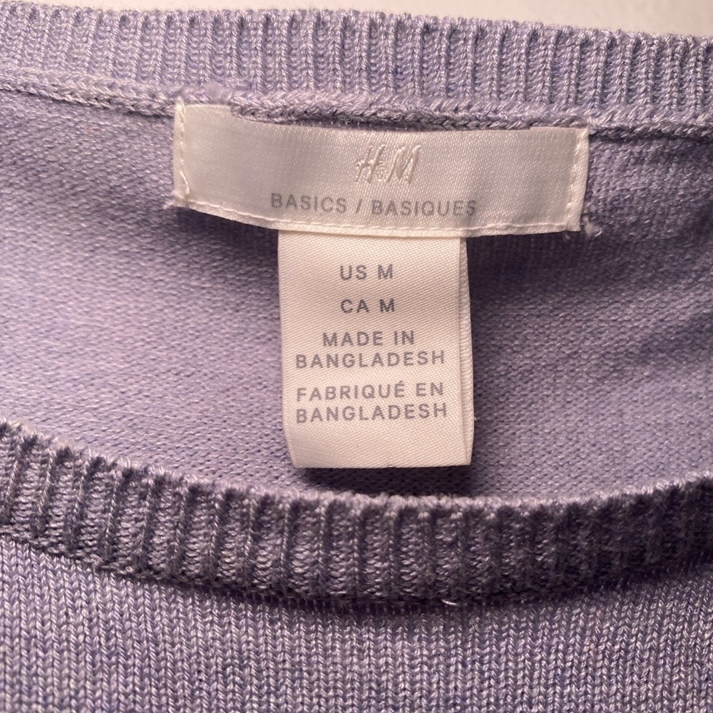 H&M Lavender Knit Top